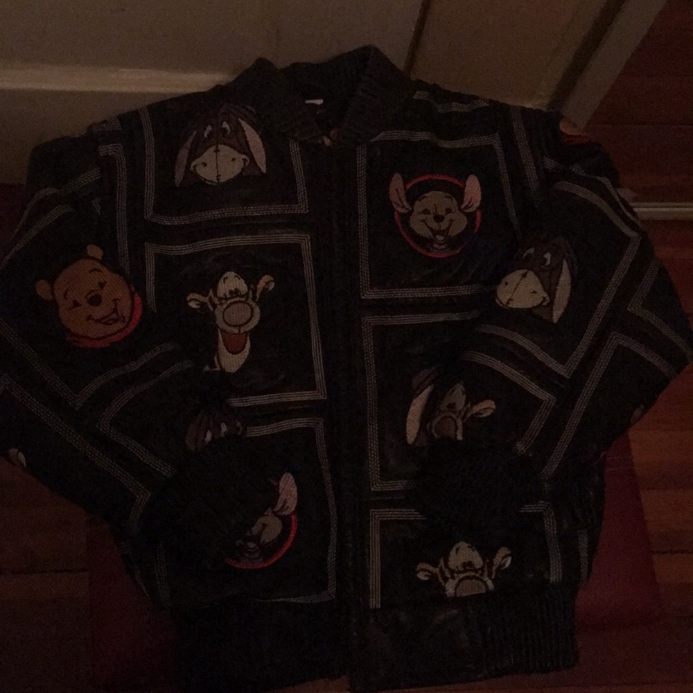 Disney leather coat